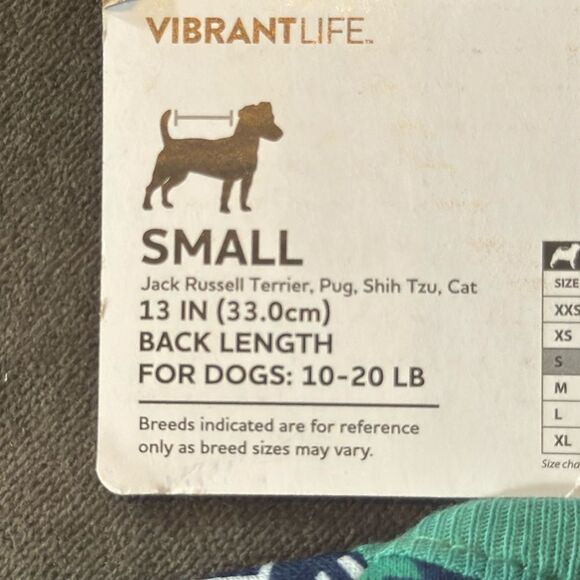 Vibrant Life Christmas Themed Pet Dog Cat Pajamas Size S NEW - Picture 7 of 7